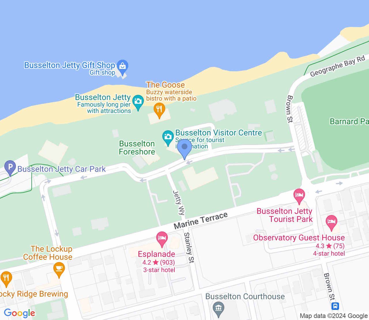 Google Maps image of Ocean Swim Festival and Australian Open Water Championships